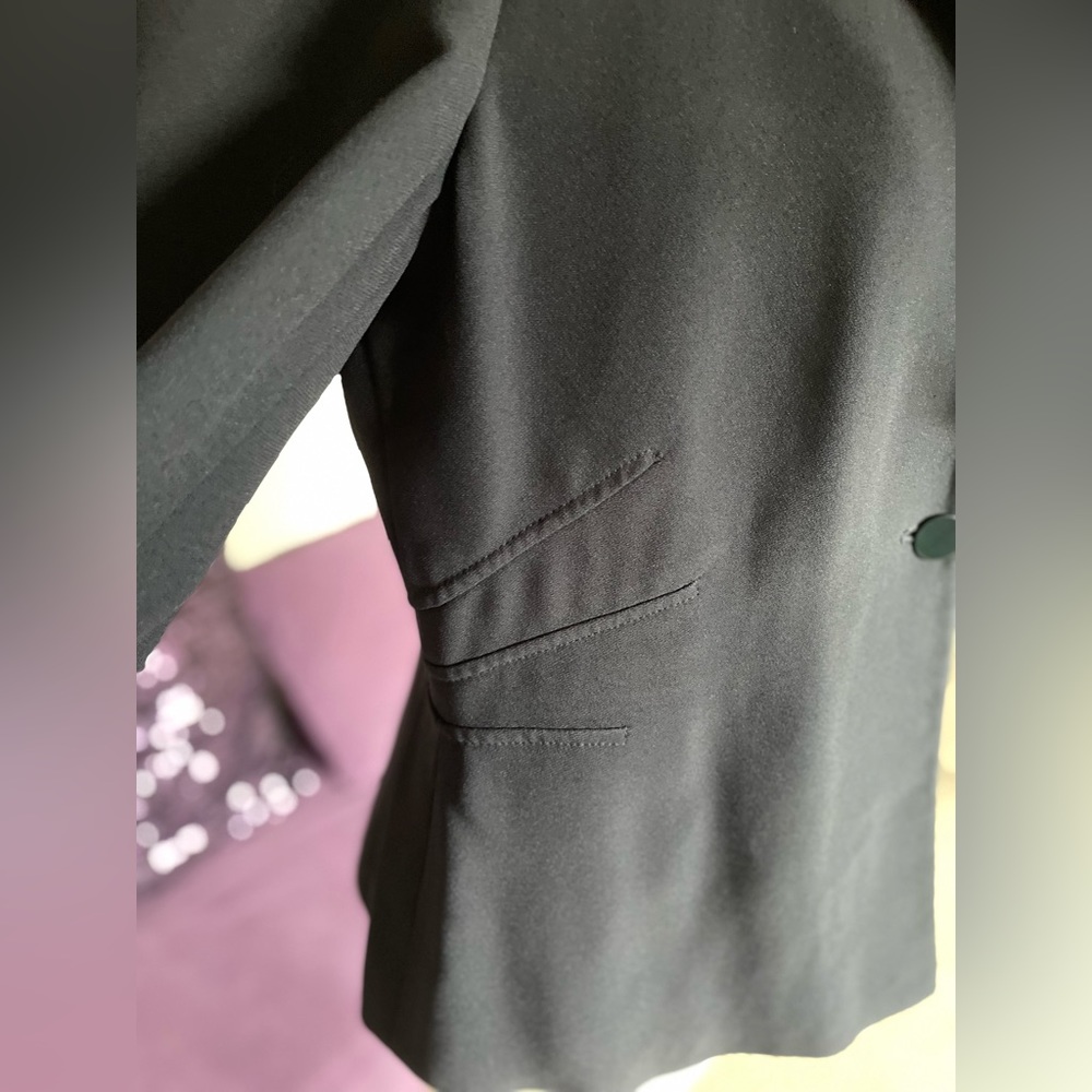Armani Collezioni dark blue Tailored blazer with accent lapel size 14 💐 - Picture 12 of 16